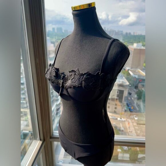 🆕 ZIMMERMANN 🧿 NWT Halliday Embroidered Balconette Bra + Scoop Pant Set, Sz 3 - Picture 4 of 16